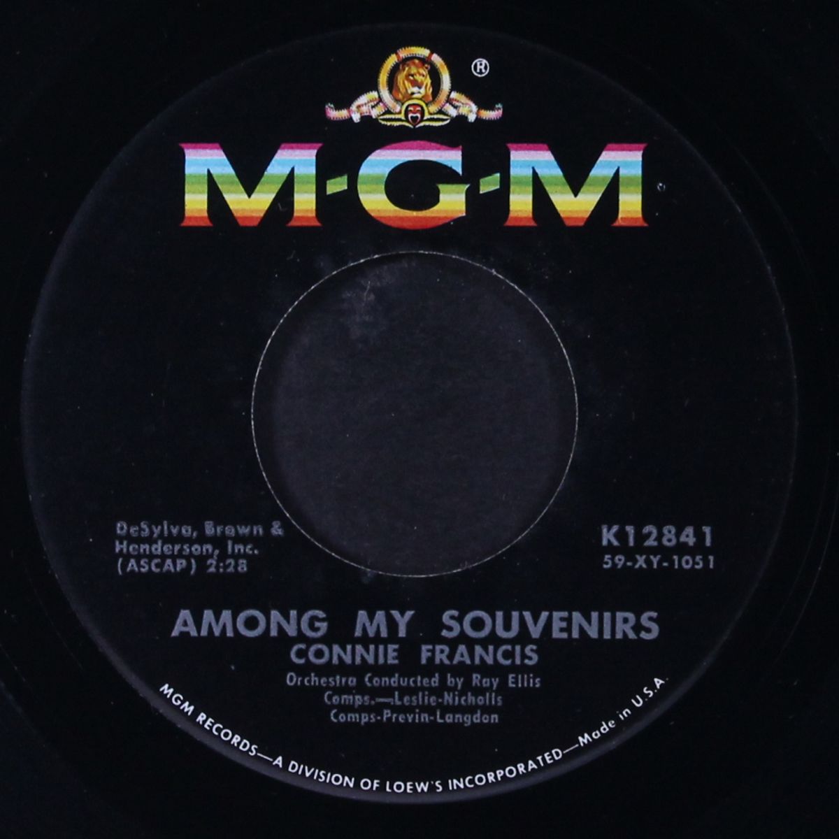 among my souvenirs by CONNIE FRANCIS