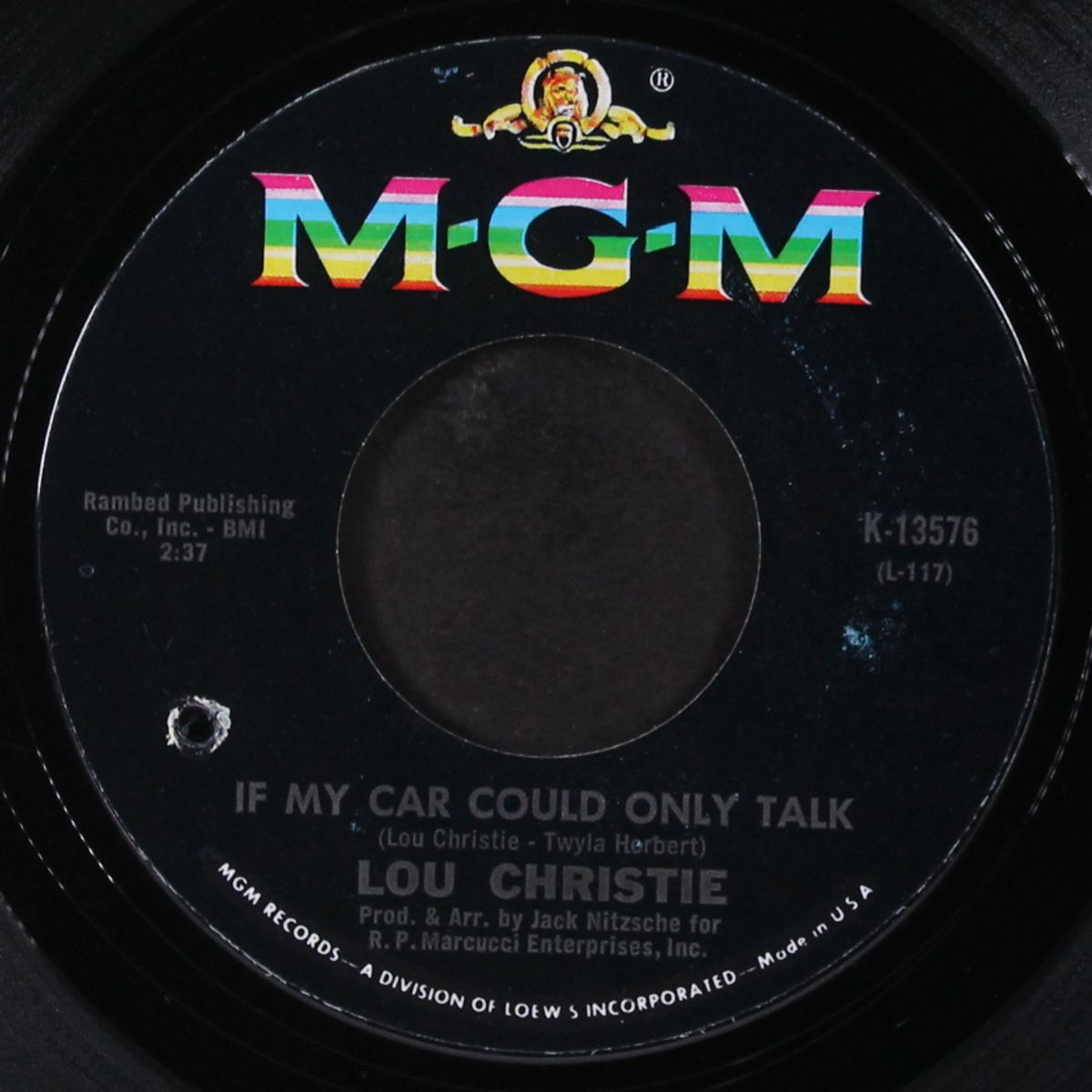 if my car could only talk by LOU CHRISTIE