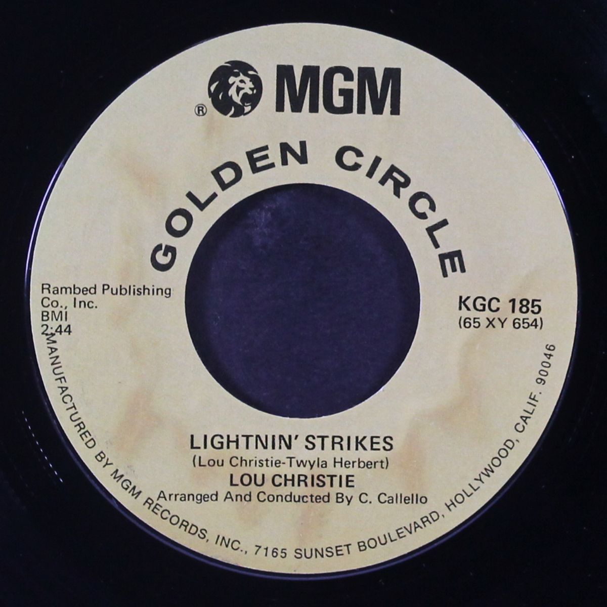 lightnin' strikes by LOU CHRISTIE