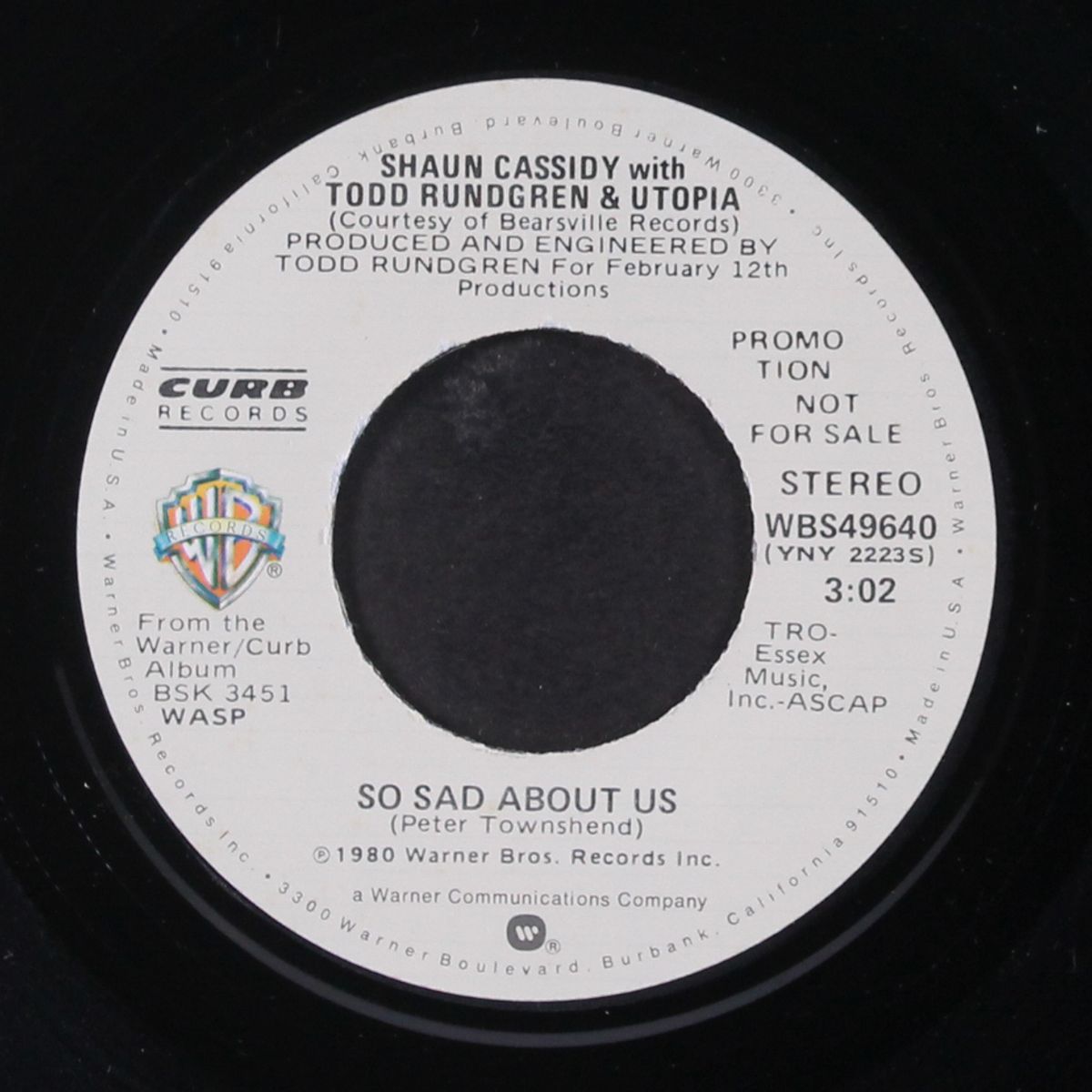so sad about us / mono by SHAUN CASSIDY