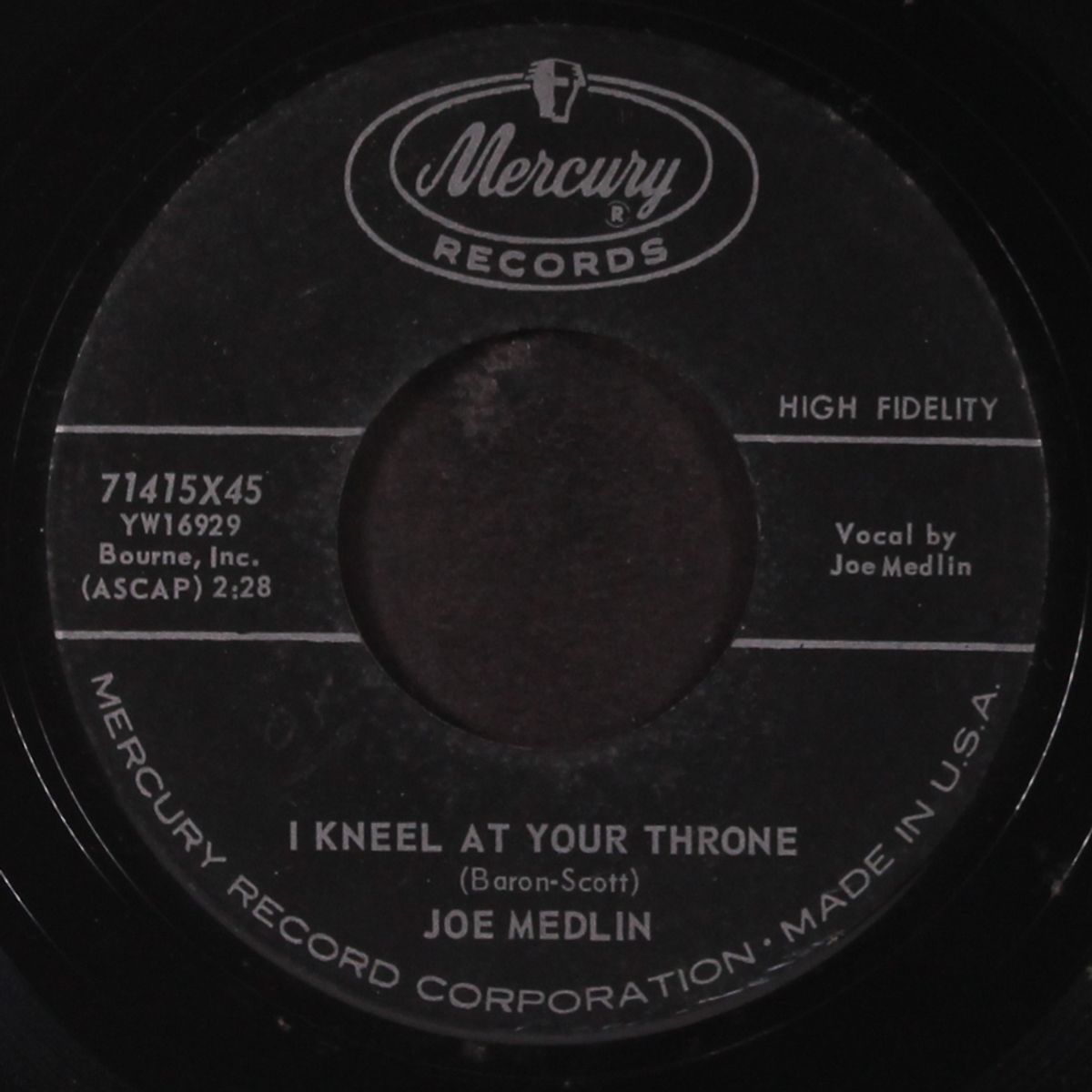 i kneel at your throne / out of sight, out of mind by JOE MEDLIN