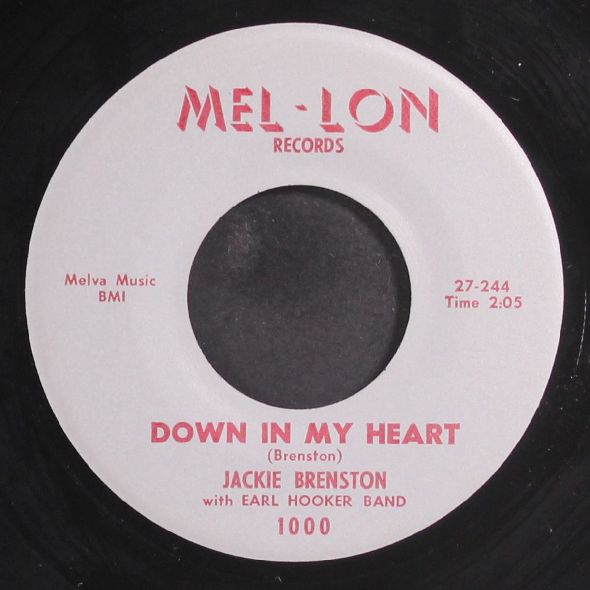 down in my heart / want you to rock me by JACKIE BRENSTON