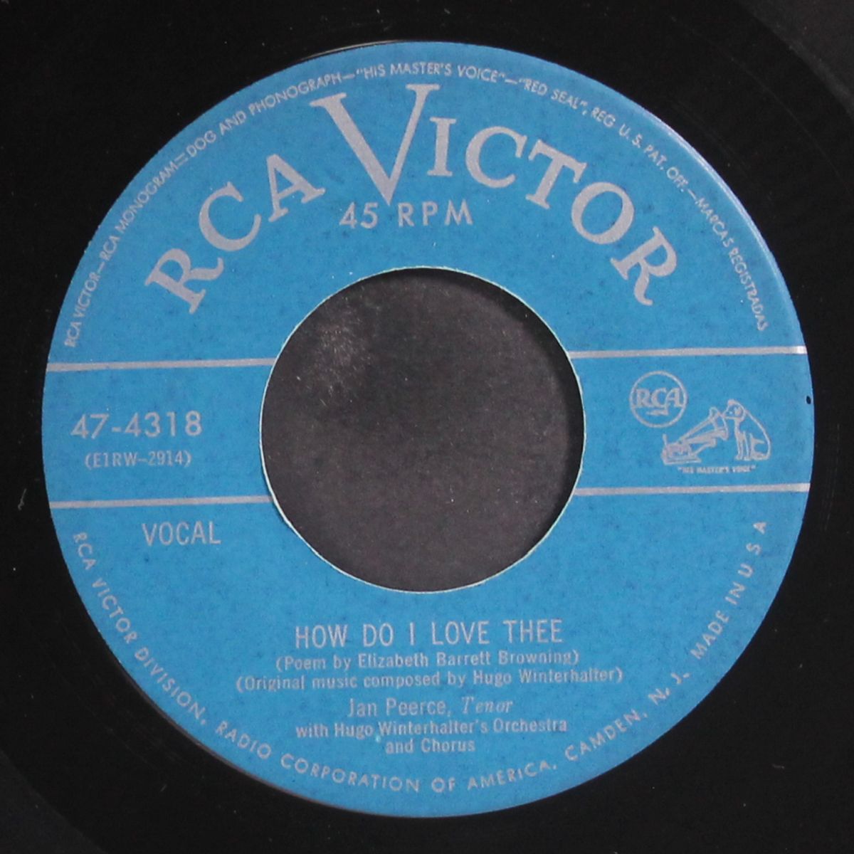how do i love thee / once by JAN PEERCE