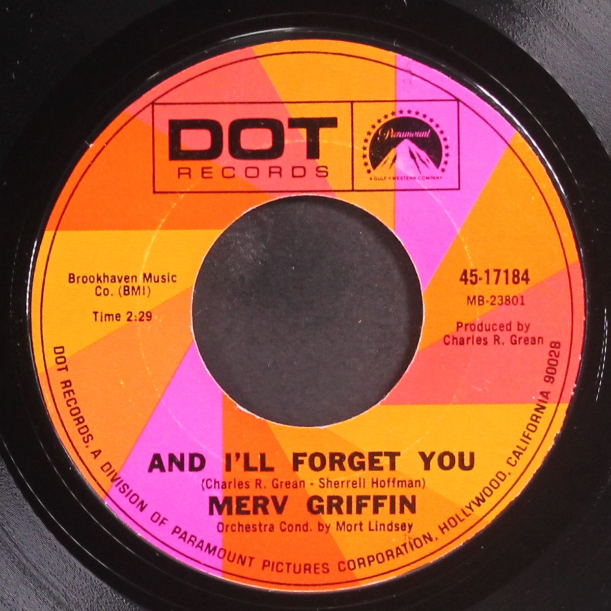 have a nice trip / and i'll forget you by MERV GRIFFIN