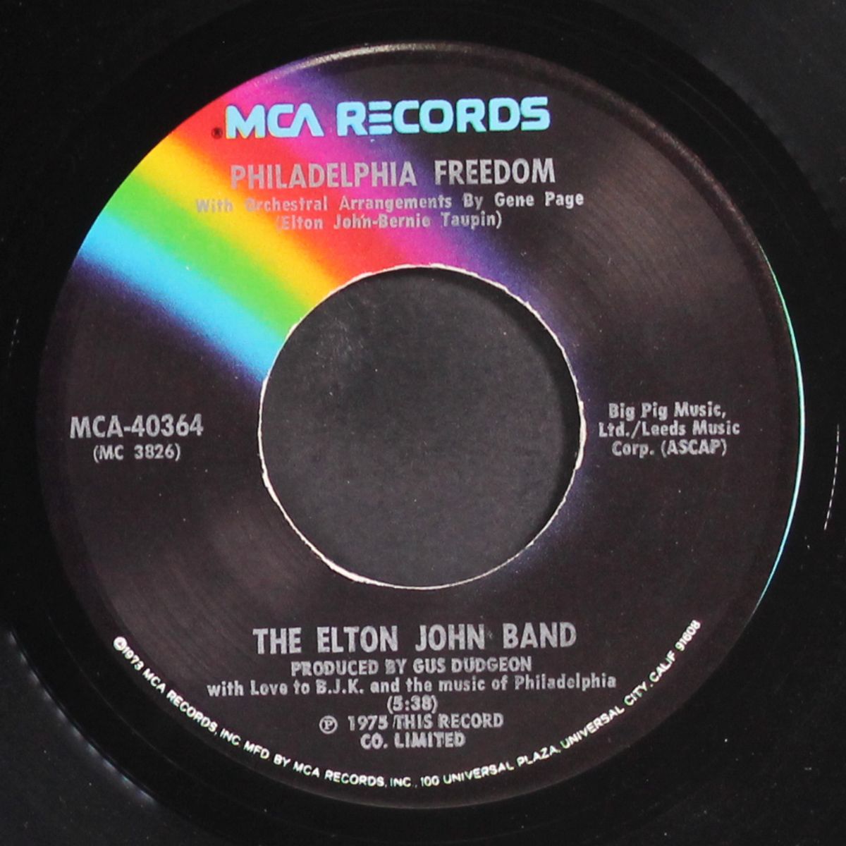 philadelphia freedom / i saw her standing there by ELTON JOHN BAND