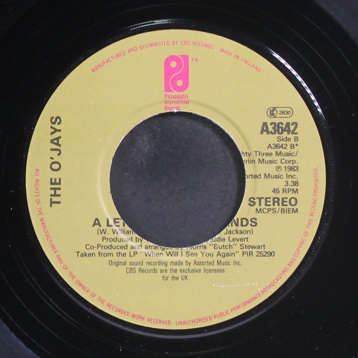 put our heads together / a letter to my friends by O'JAYS