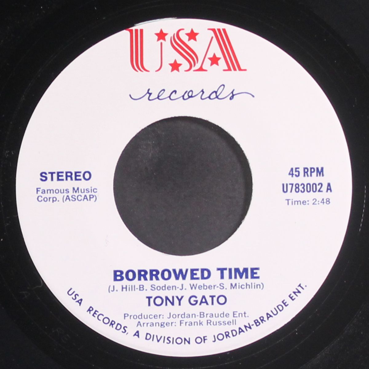 now you're a lady / borrowed time by TONY GATO