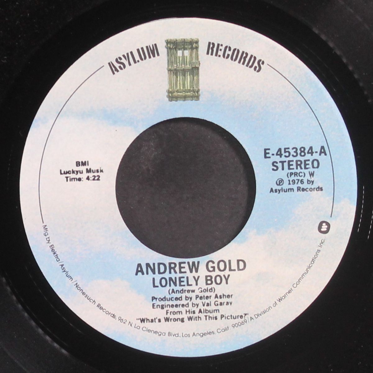 lonely boy / must be crazy by ANDREW GOLD