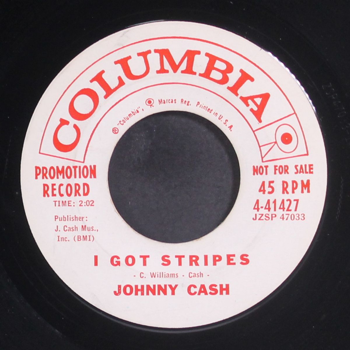 i got stripes / five feet high & rising by JOHNNY CASH