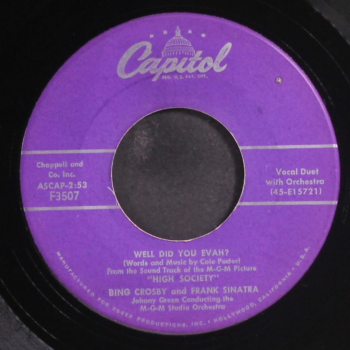true love / well did you evah? by BING CROSBY & GRACE KELLY