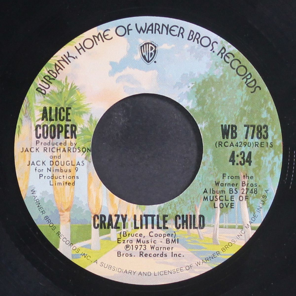 muscle of love / crazy little child by ALICE COOPER
