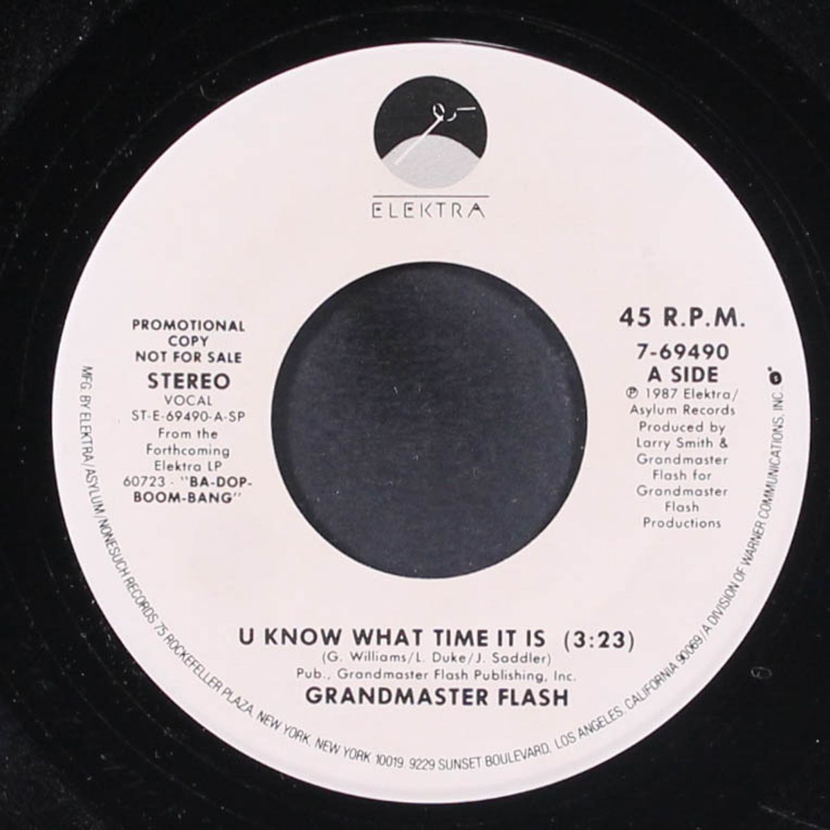 u know what time it is / same by GRANDMASTER FLASH