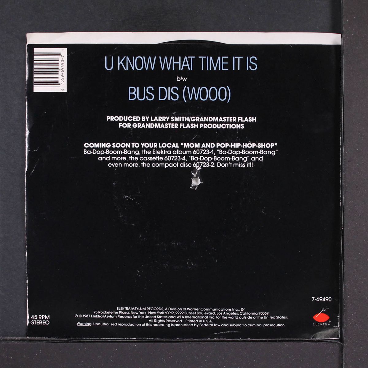 u know what time it is / same by GRANDMASTER FLASH