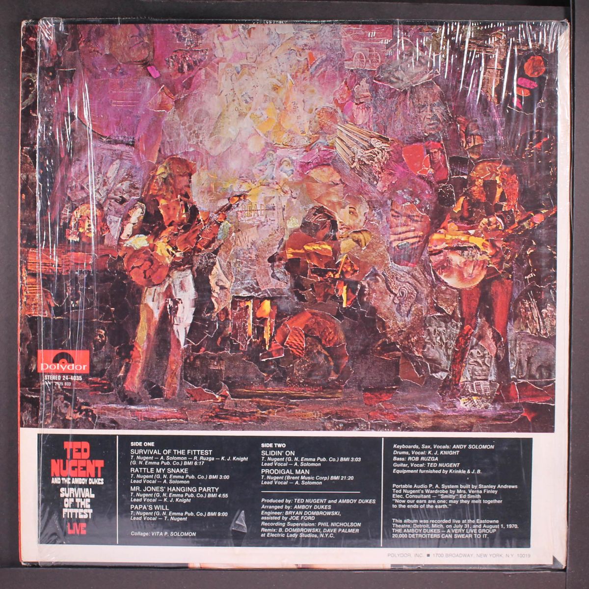 survival of the fittest, live by TED NUGENT & AMBOY DUKES