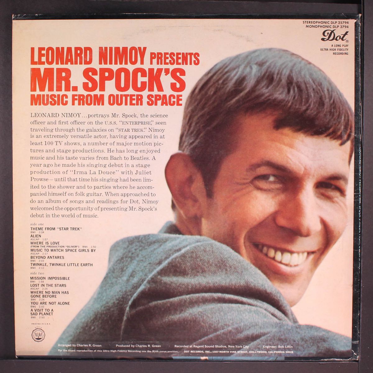 mr. spock's music from outer space by LEONARD NIMOY