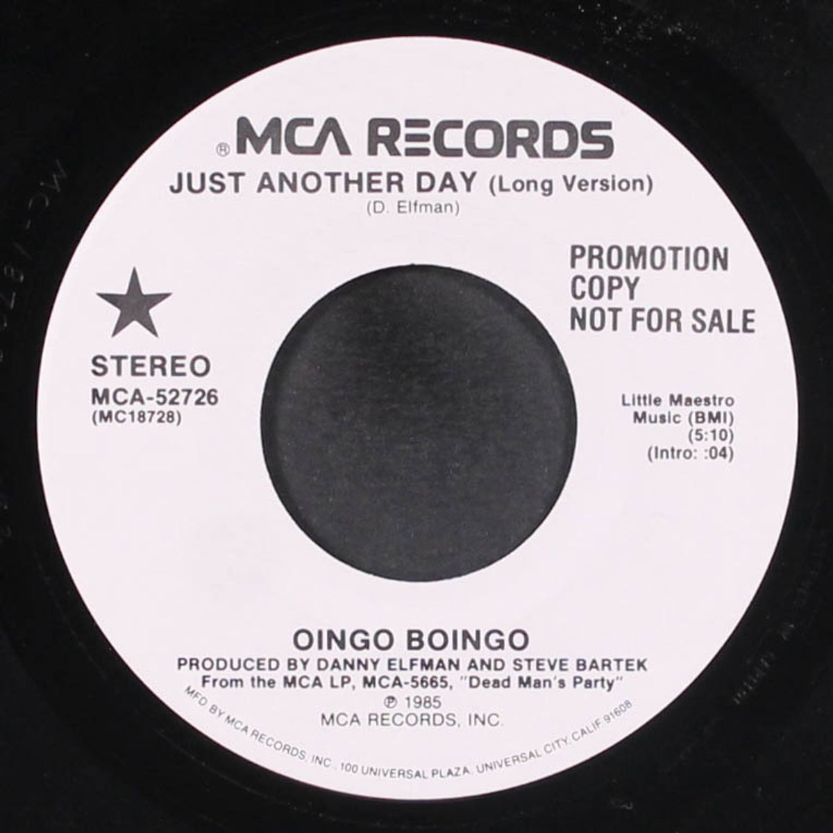 just another day / dead man's party by OINGO BOINGO