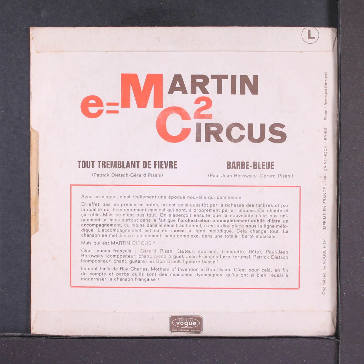 tout tremblant de fievre / barbe bleu by MARTIN CIRCUS