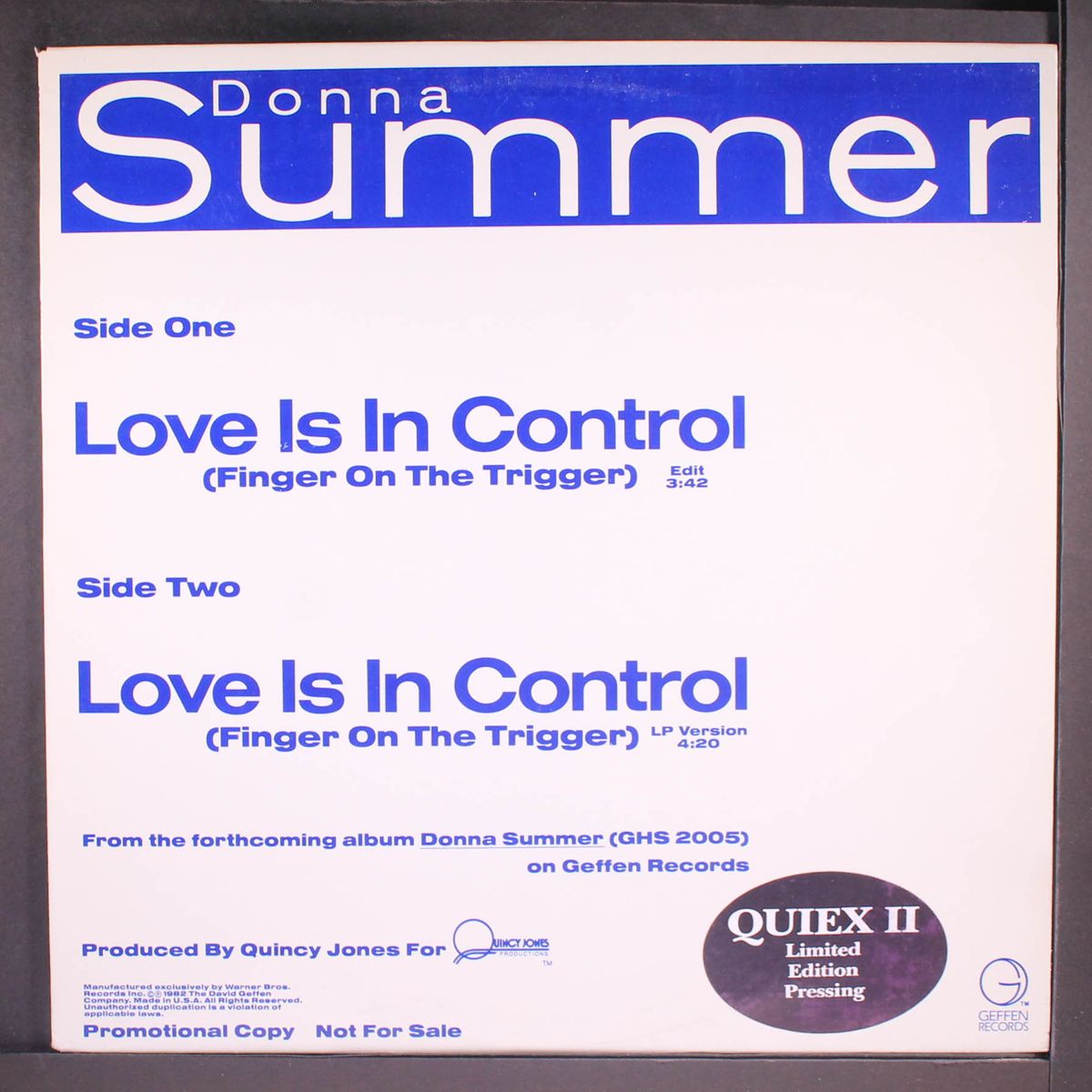 love is in control / short by DONNA SUMMER