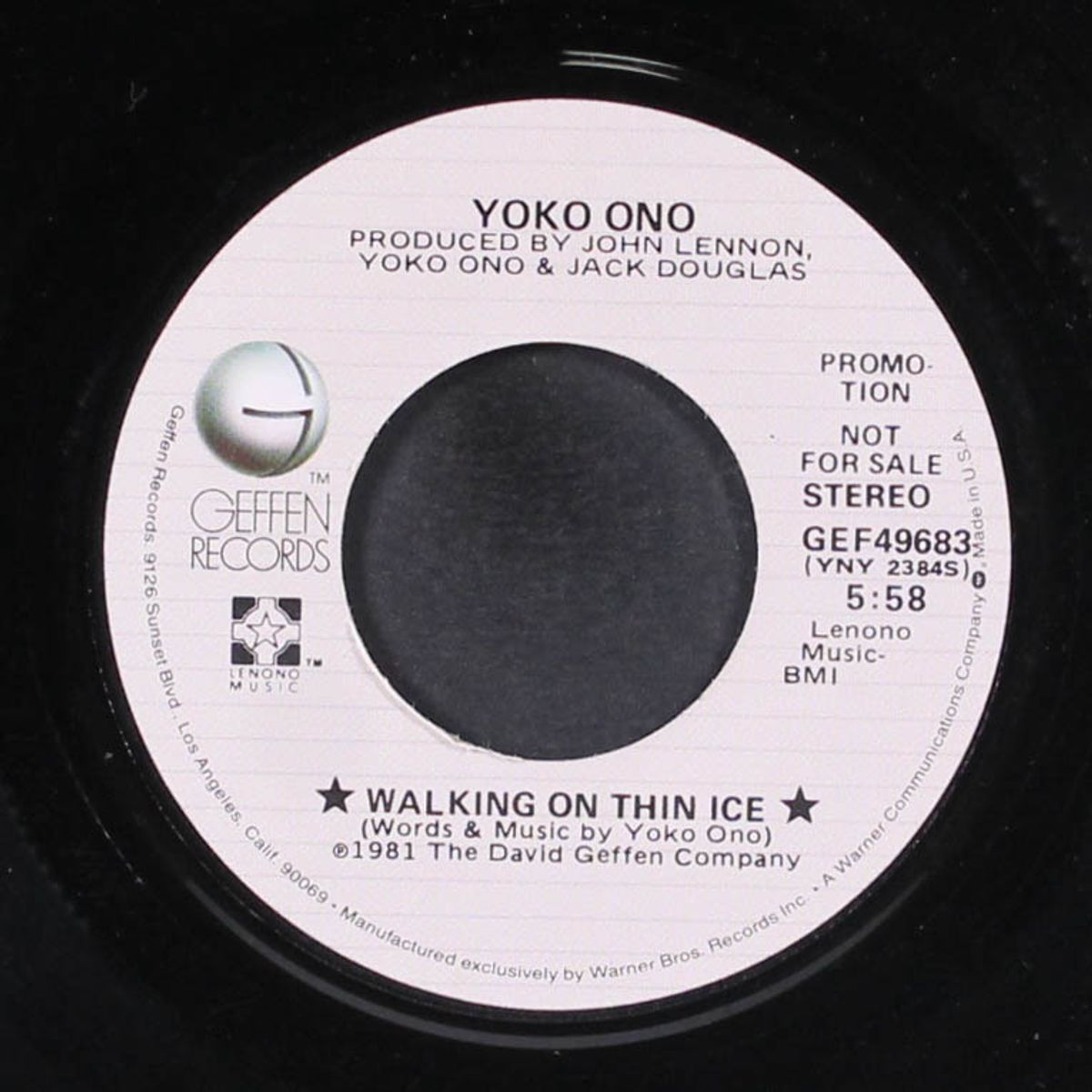 walking on thin ice / it happened by YOKO ONO