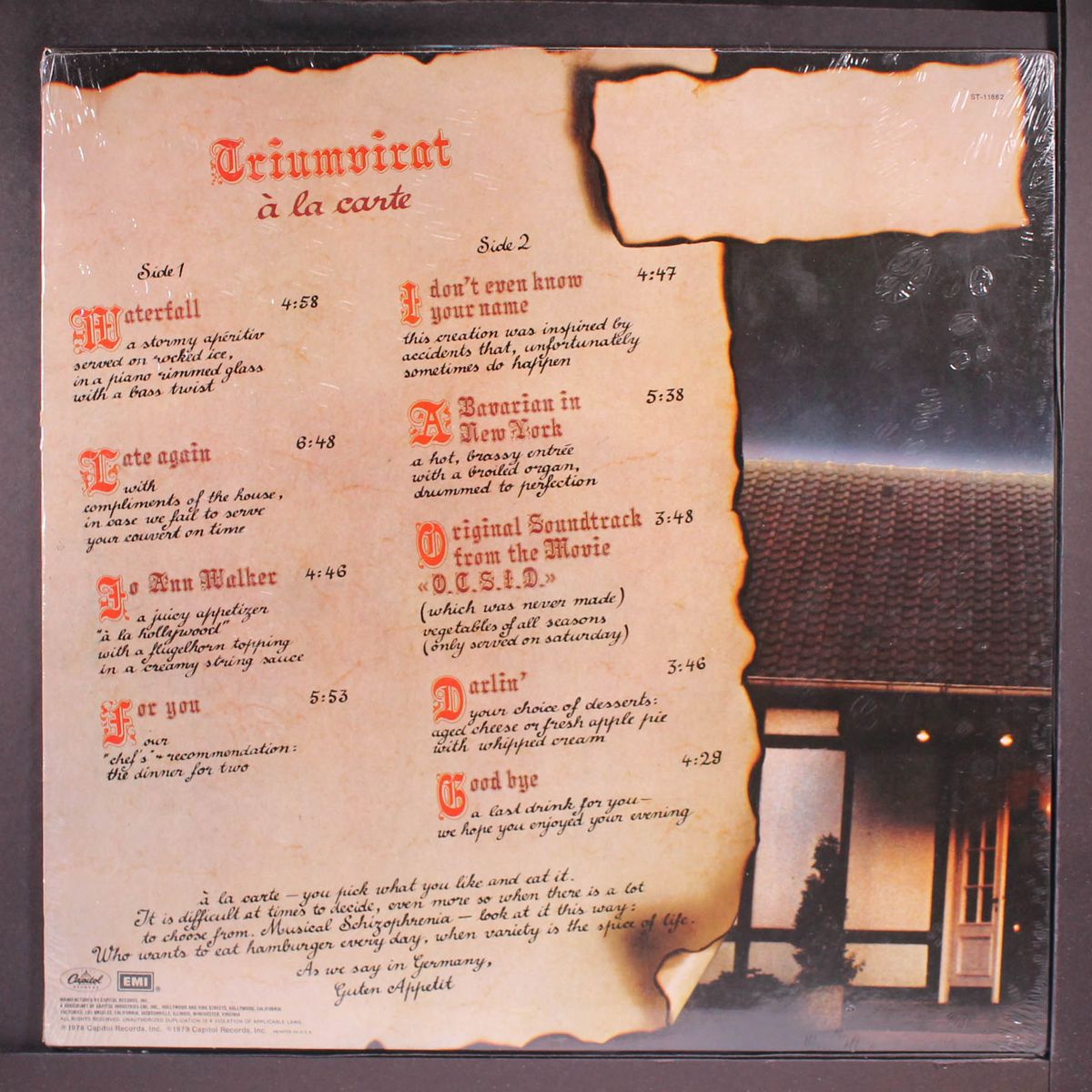 a la carte by TRIUMVIRAT