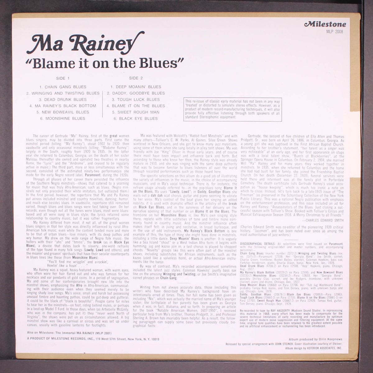 blame it on the blues by MA RAINEY