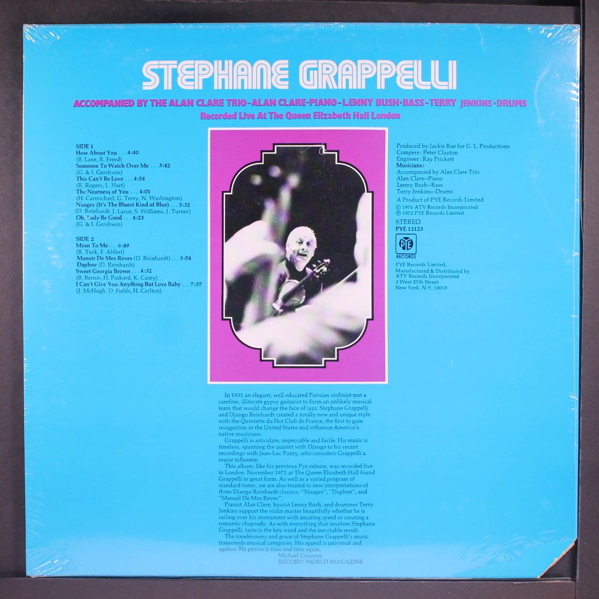 live at the queen elizabeth hall, london by STEPHANE GRAPPELLI