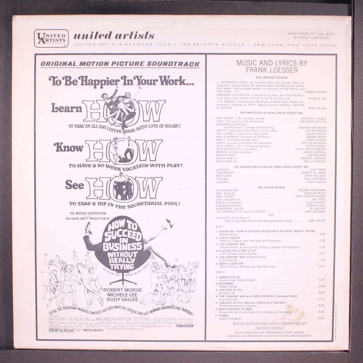 how to succeed in business without really trying by SOUNDTRACK