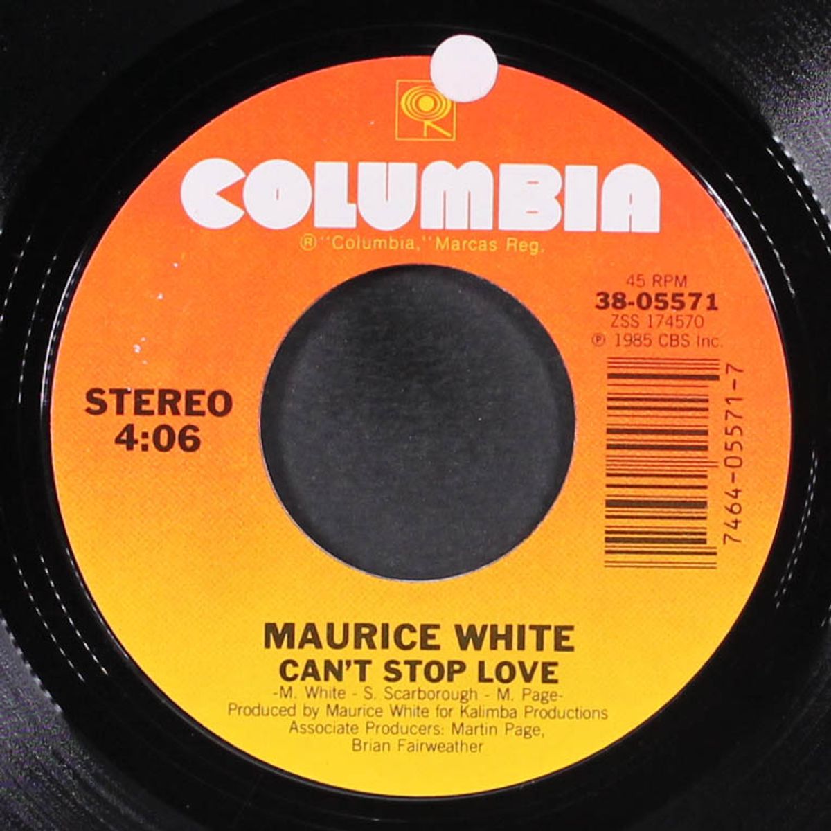 stand by me / can't stop love by MAURICE WHITE
