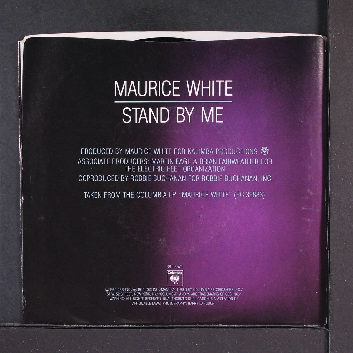 stand by me / can't stop love by MAURICE WHITE