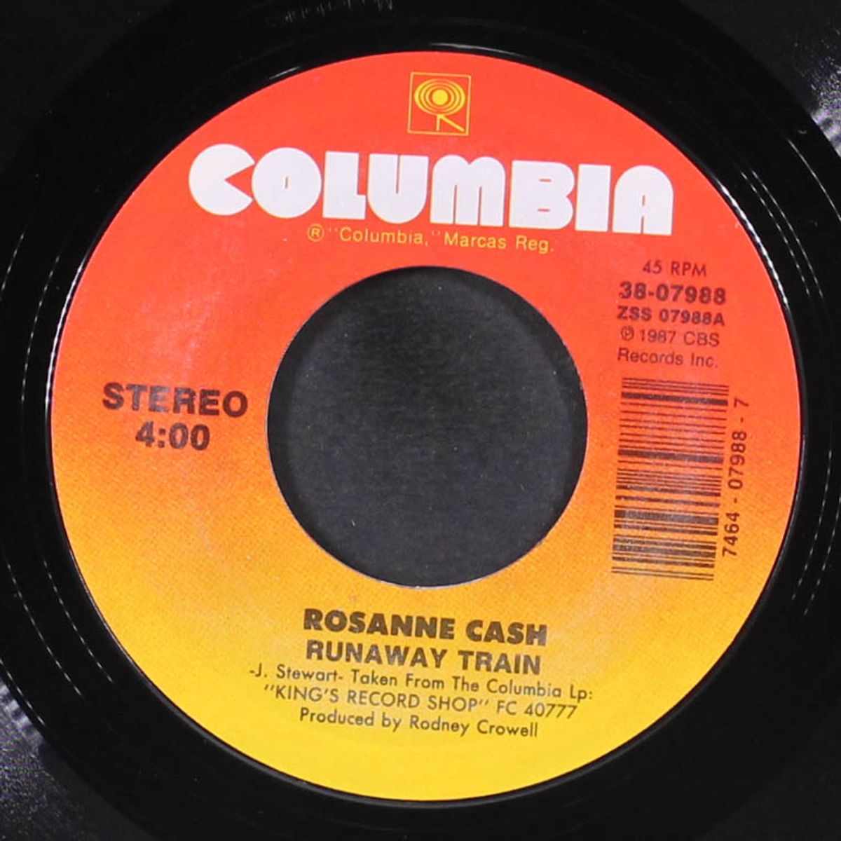 runaway train / seven year ache by ROSANNE CASH
