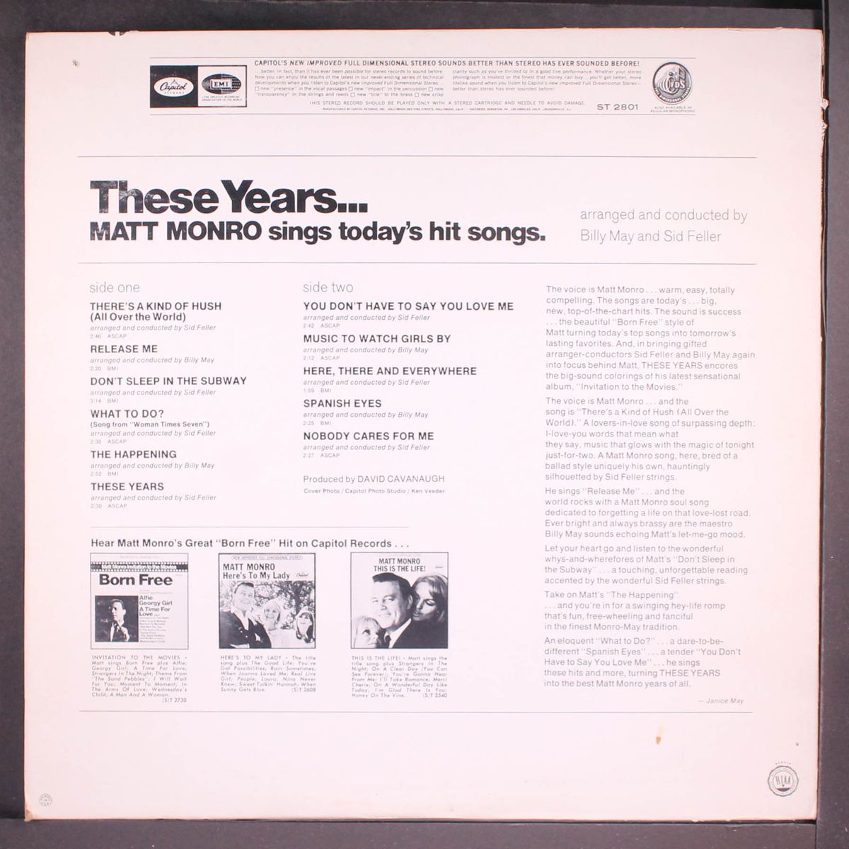 these years by MATT MONRO
