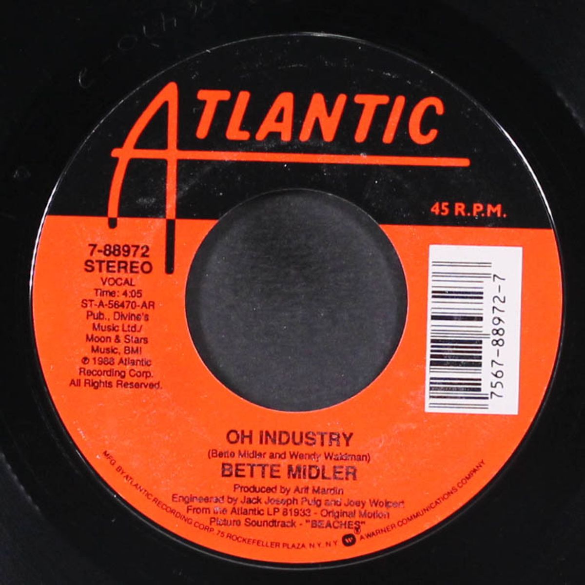 wind beneath my wings / oh industry by BETTE MIDLER