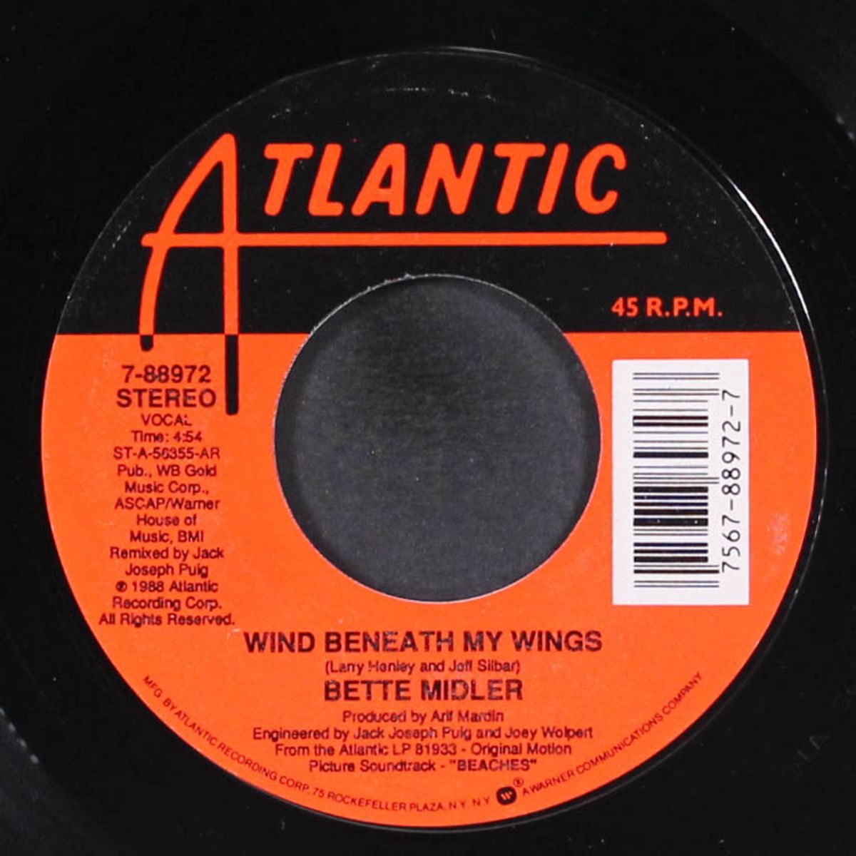 wind beneath my wings / oh industry by BETTE MIDLER