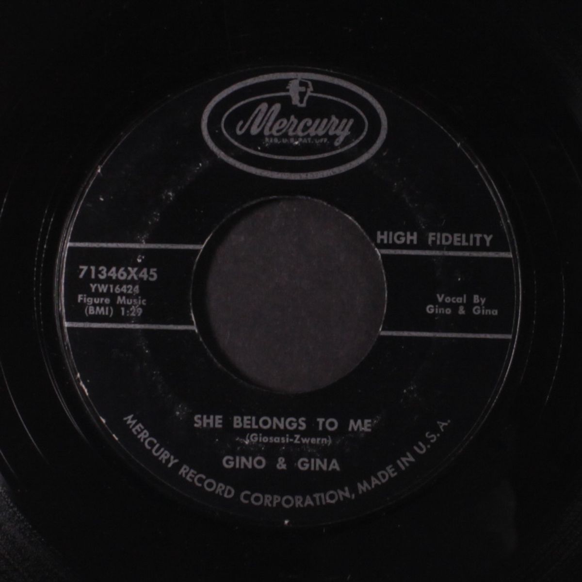 she belongs to me / rainin', rainin' by GINO & GINA