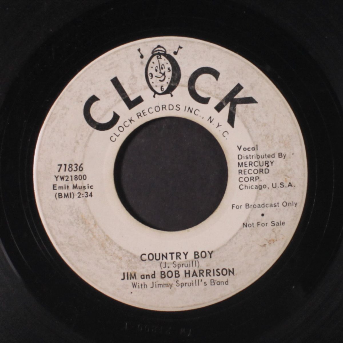 please don't hurt me / country boy by JIM & BOB HARRISON