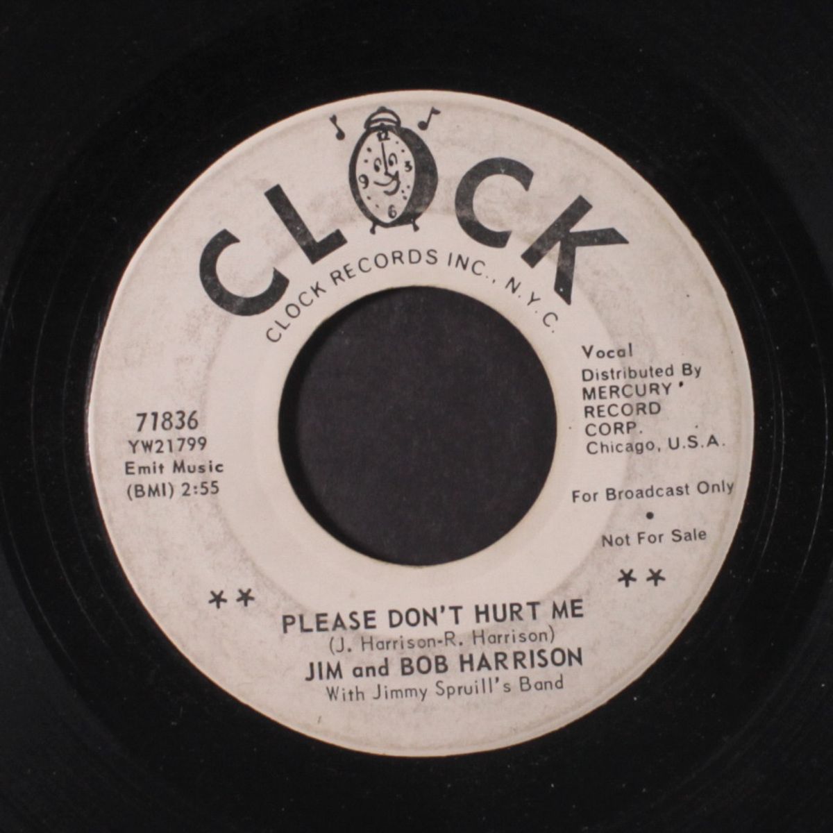 please don't hurt me / country boy by JIM & BOB HARRISON