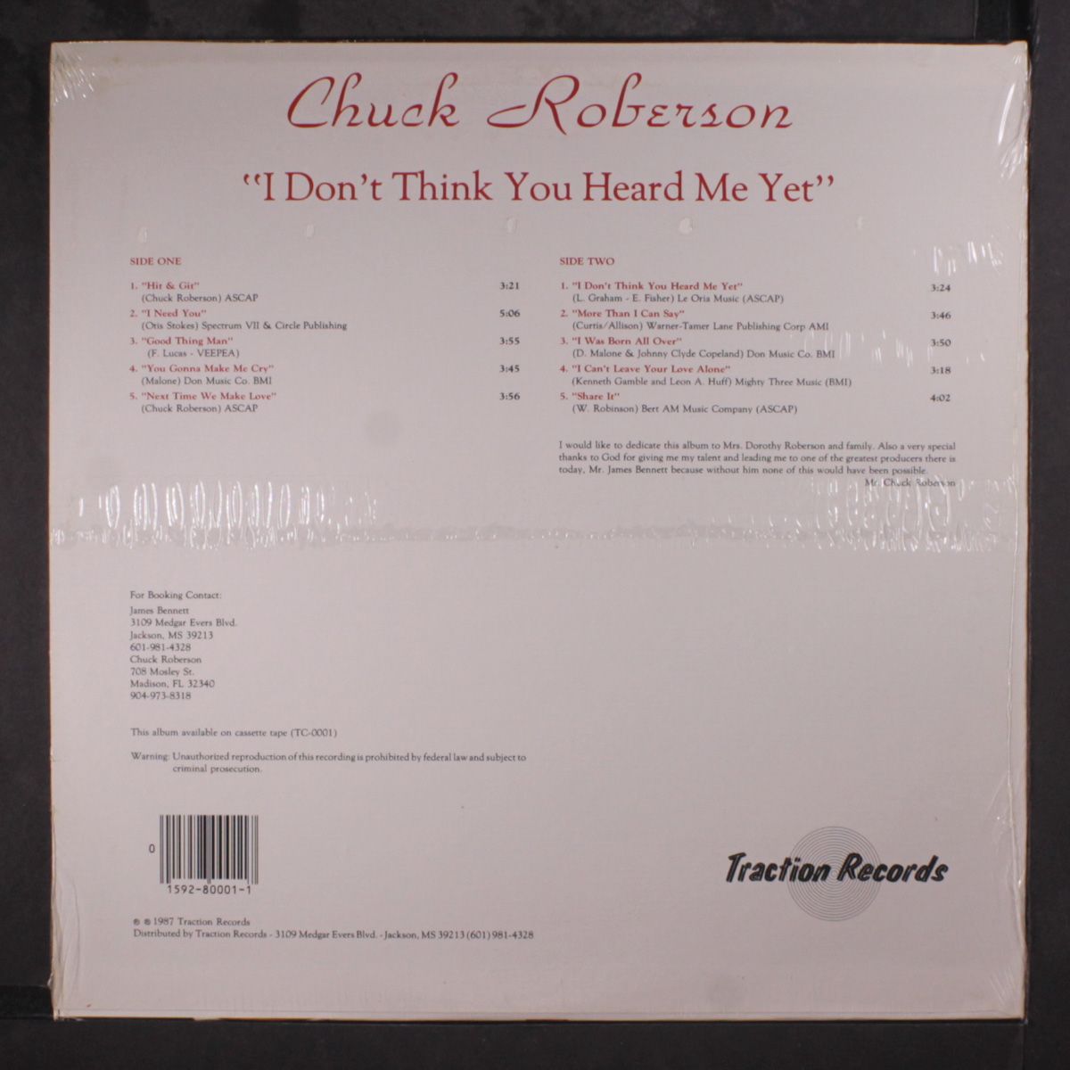 i don't think you heard me yet by CHUCK ROBERSON