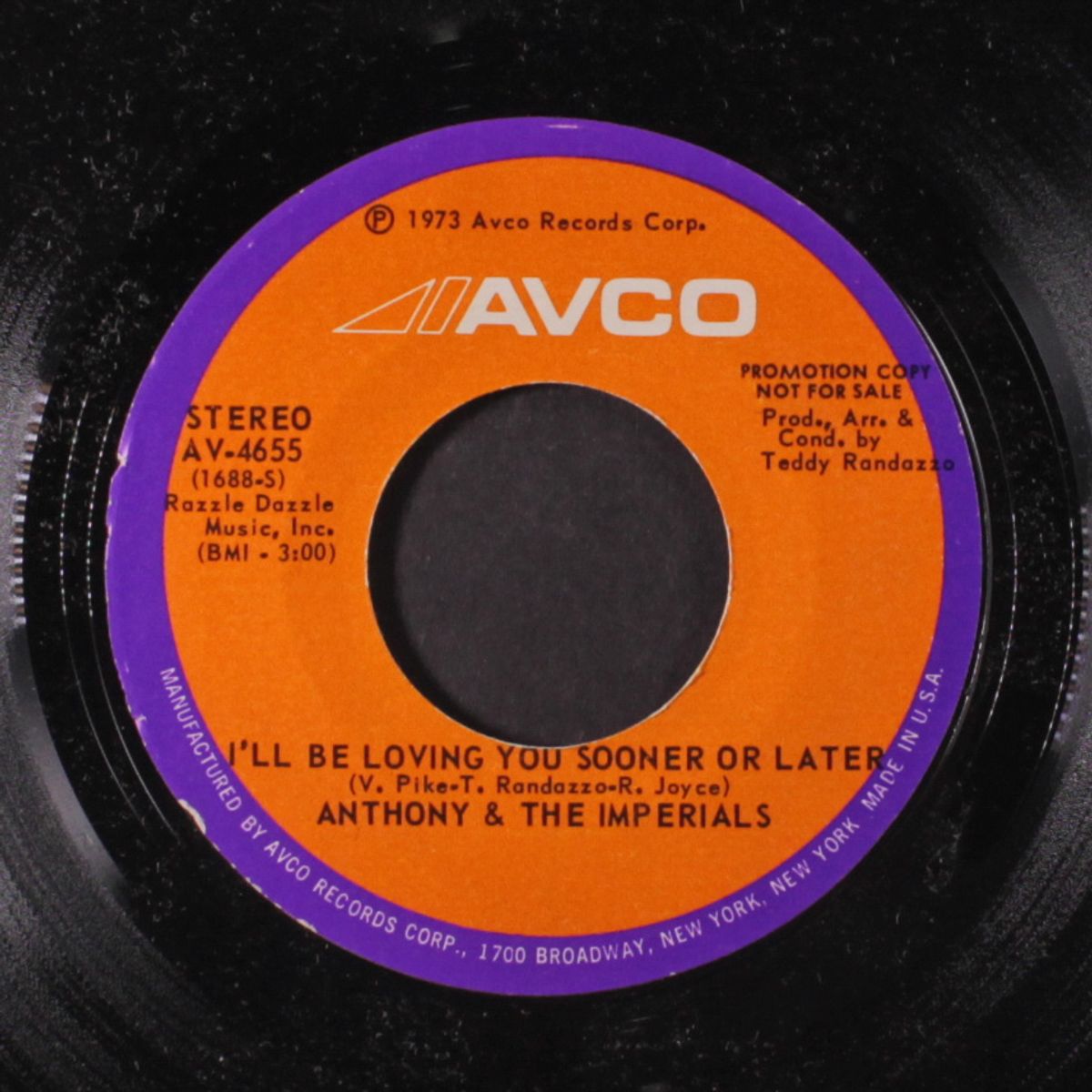 i'll be loving you sooner or later / same by ANTHONY & IMPERIALS