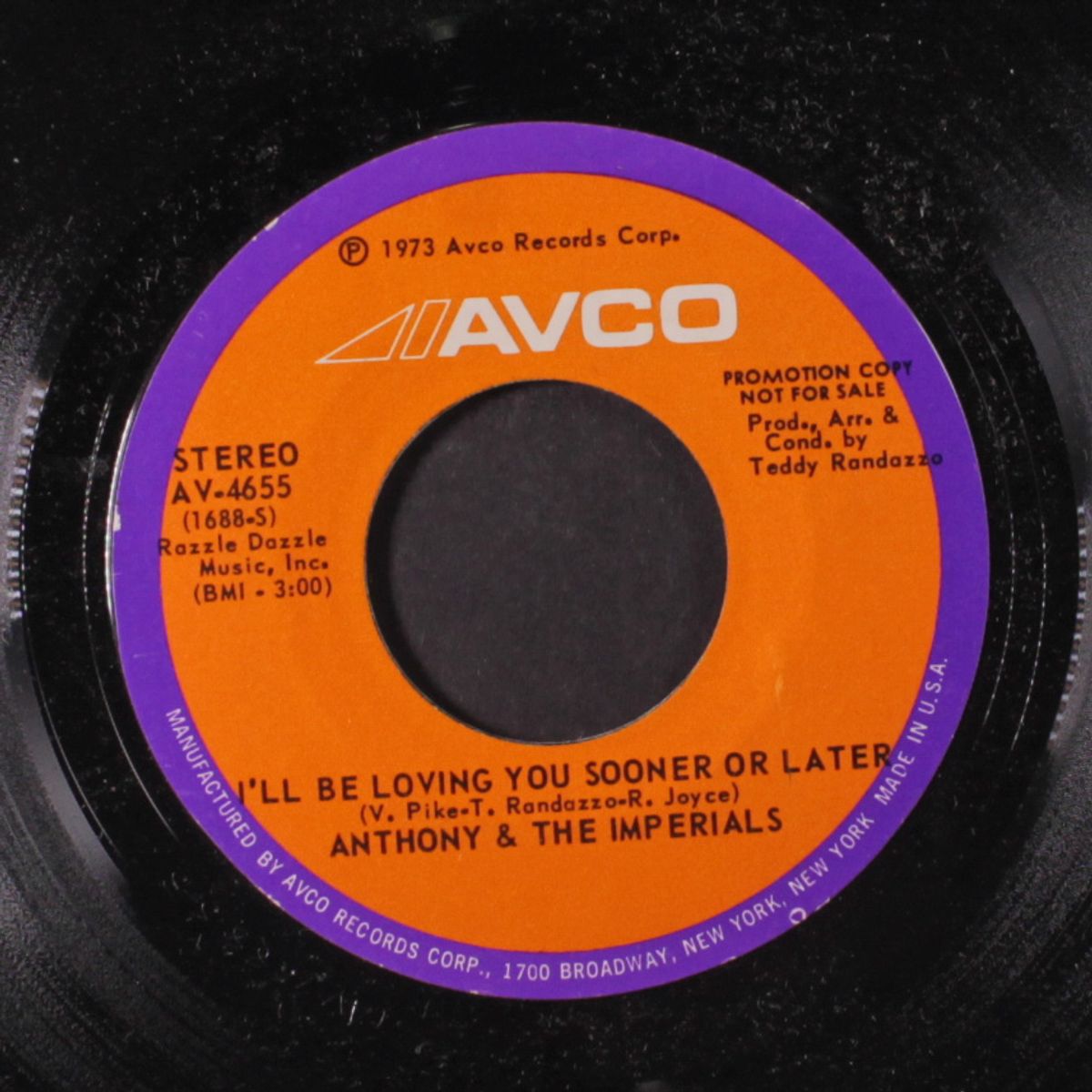 i'll be loving you sooner or later / same by ANTHONY & IMPERIALS