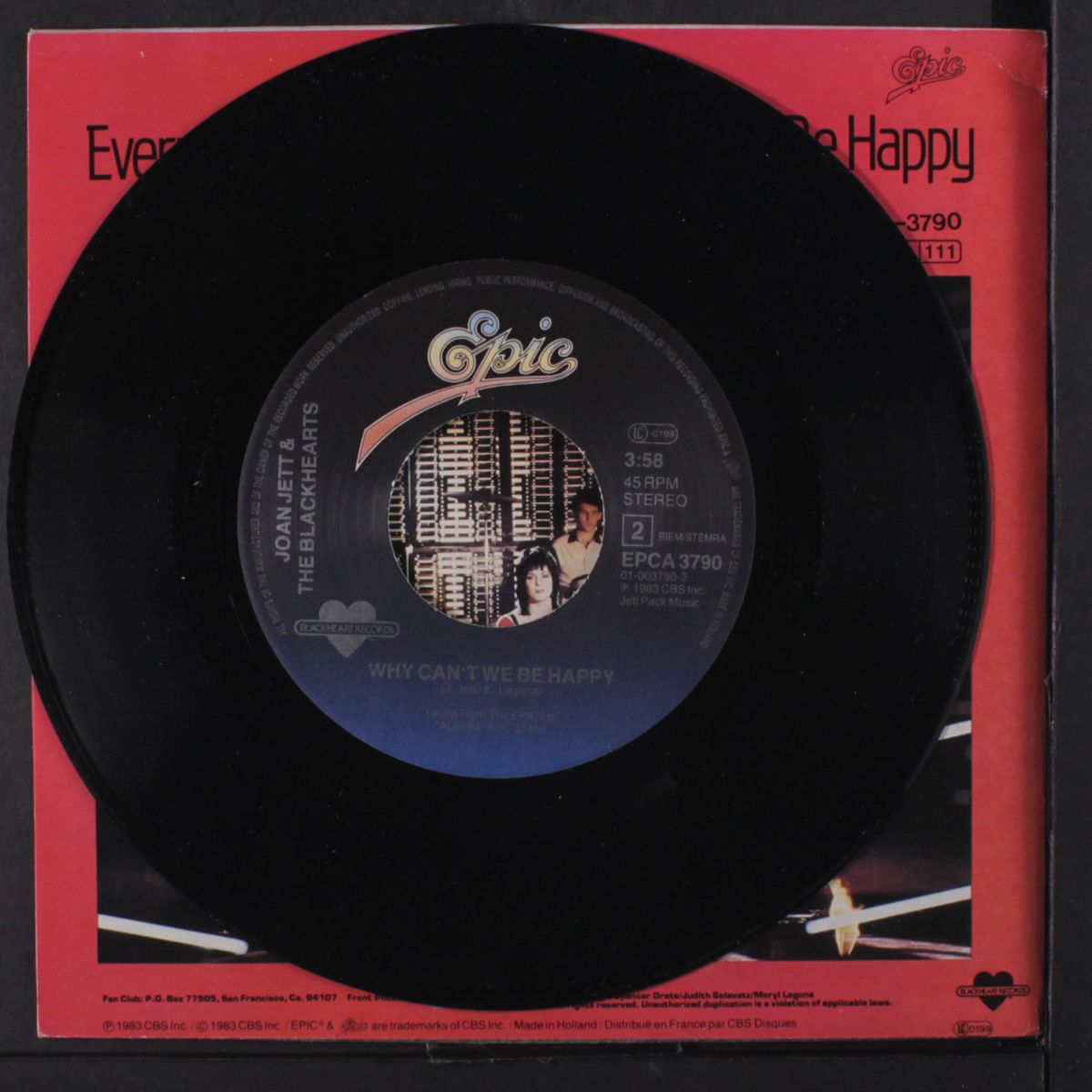 everyday people / why can't we be happy by JOAN JETT & BLACKHEARTS