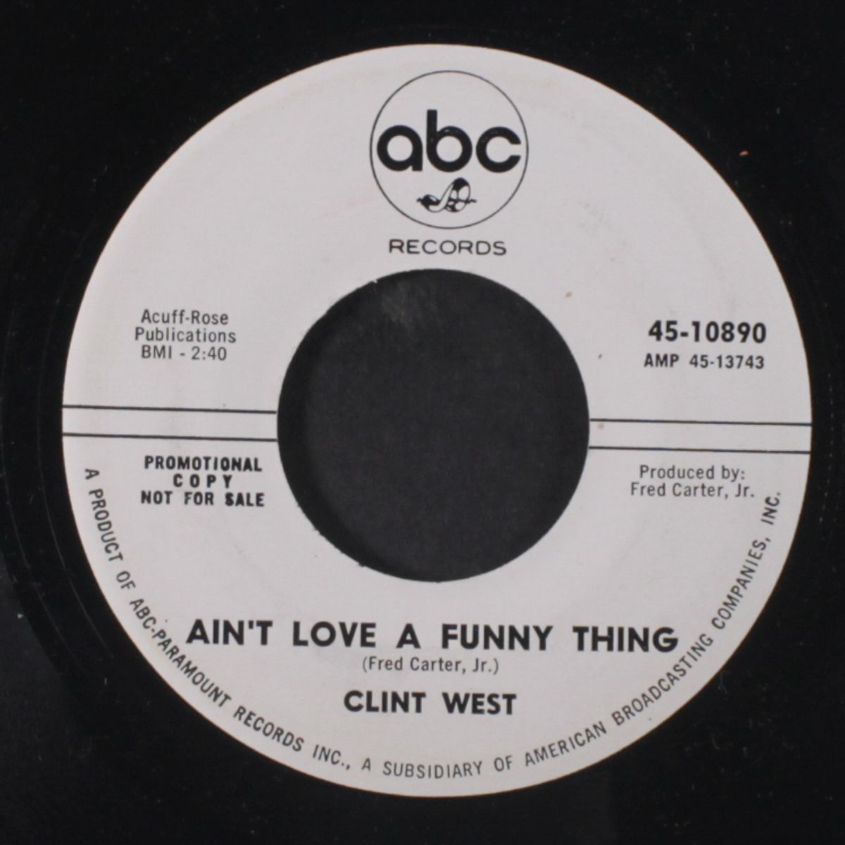 where do i go from you? / ain't love a funny thing by CLINT WEST