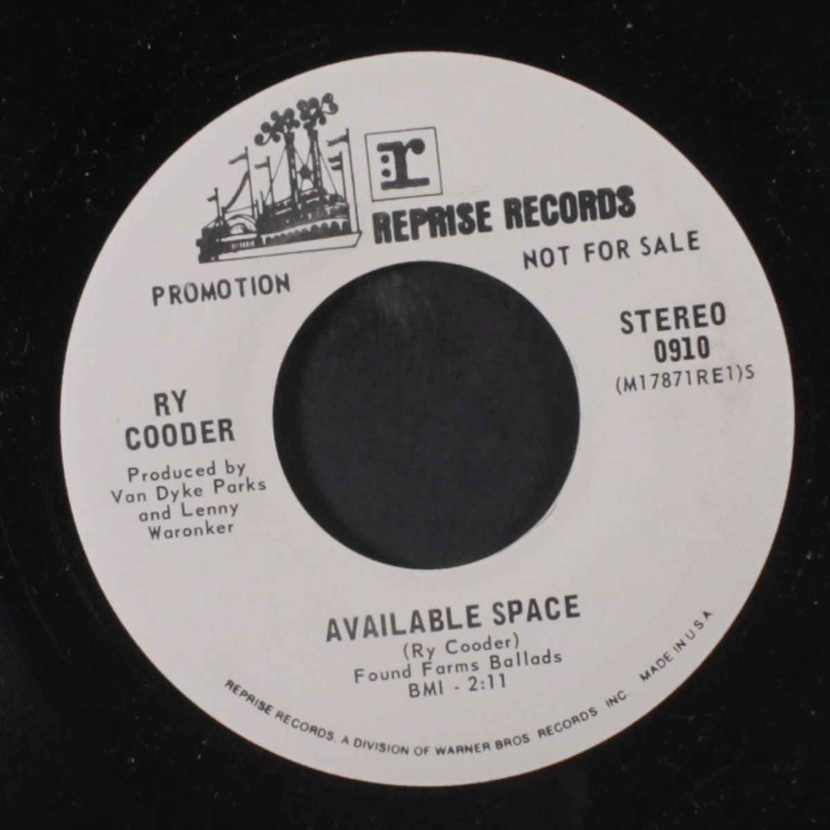 available space / same by RY COODER