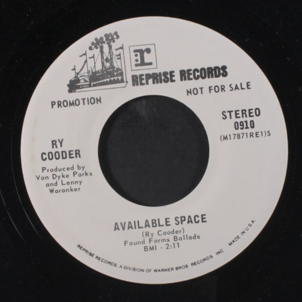 available space / same by RY COODER