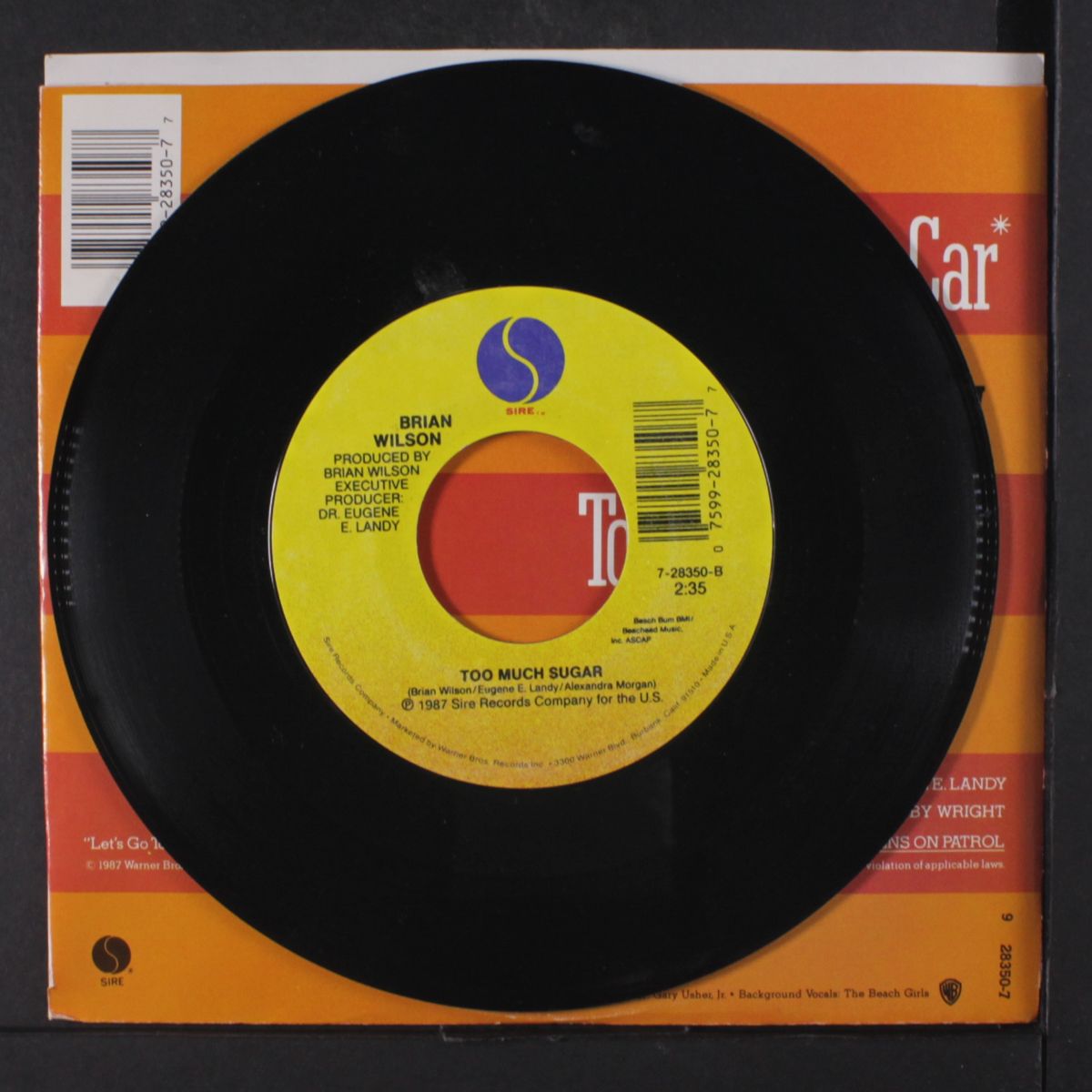 let's go to heaven in my car / too much sugar by BRIAN WILSON