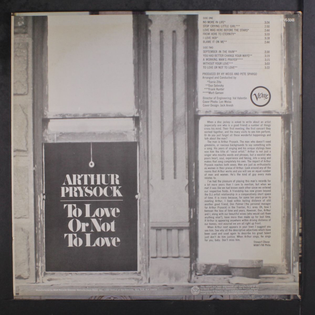 to love or not to love by ARTHUR PRYSOCK