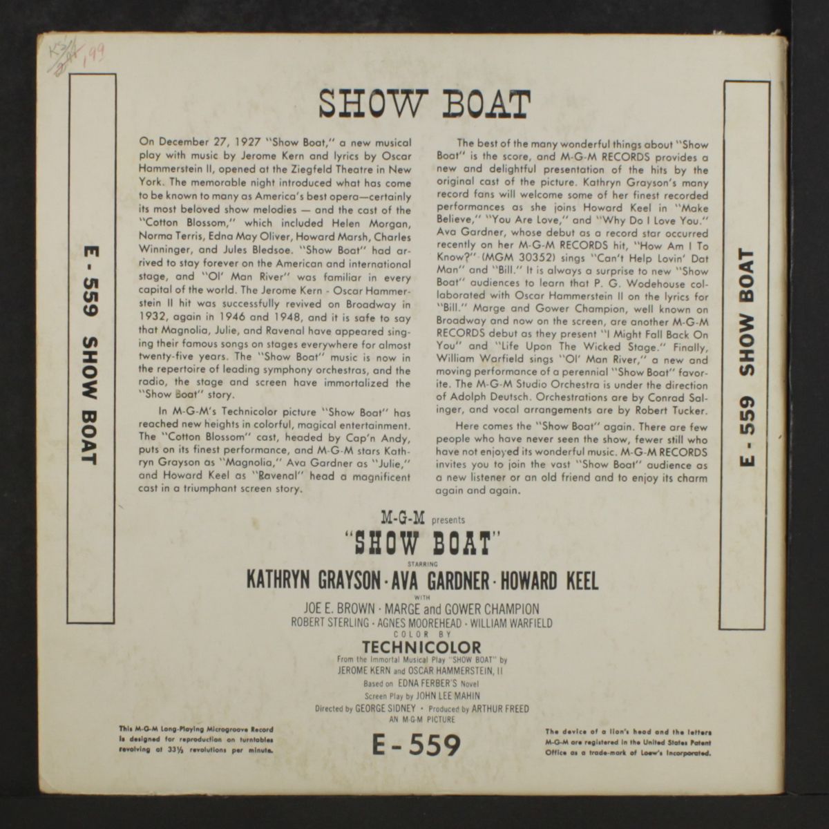 show boat by ORIGINAL CAST