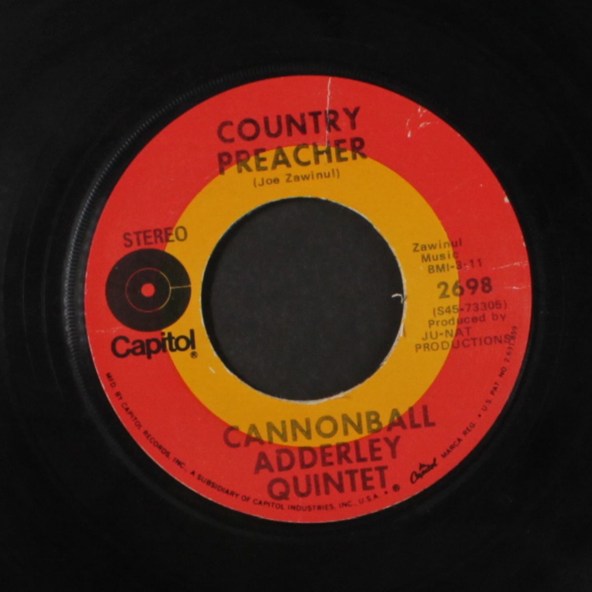 country preacher / hummin' by CANNONBALL ADDERLEY