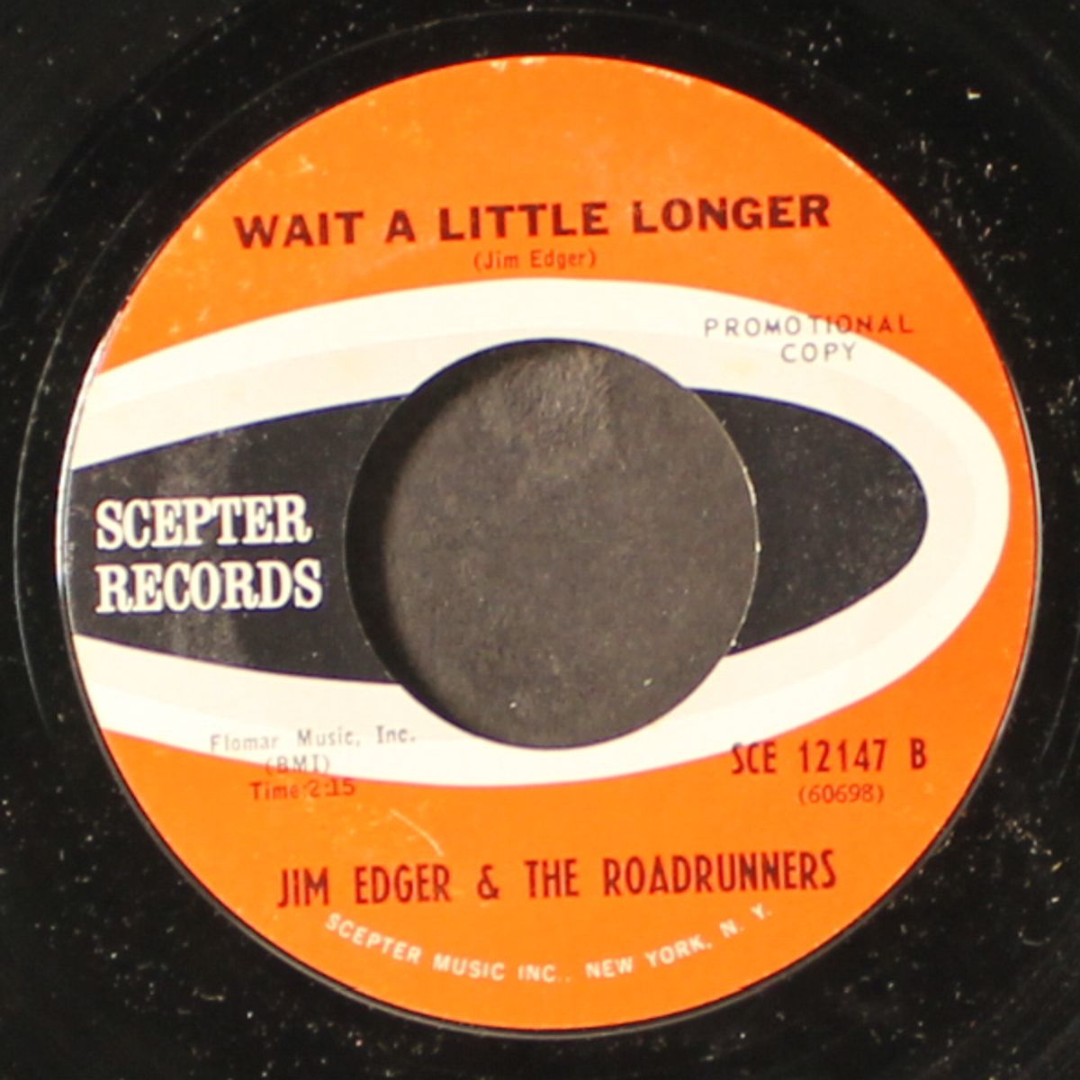 tennessee stud / wait a little longer by JIM EDGER & ROADRUNNERS
