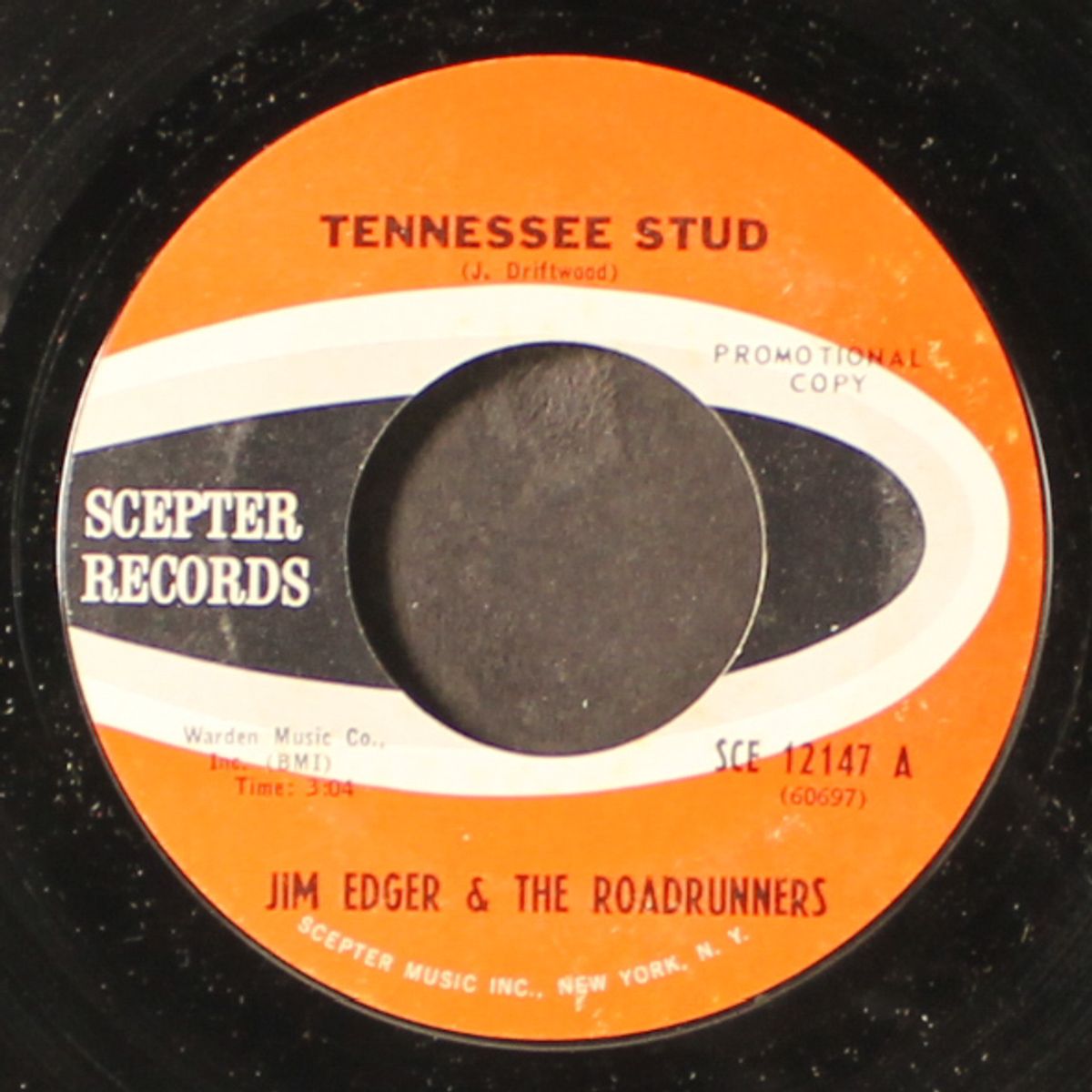 tennessee stud / wait a little longer by JIM EDGER & ROADRUNNERS
