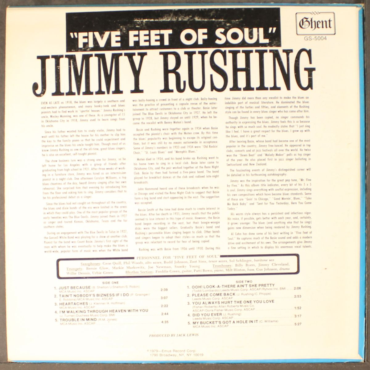 five feet of soul by JIMMY RUSHING